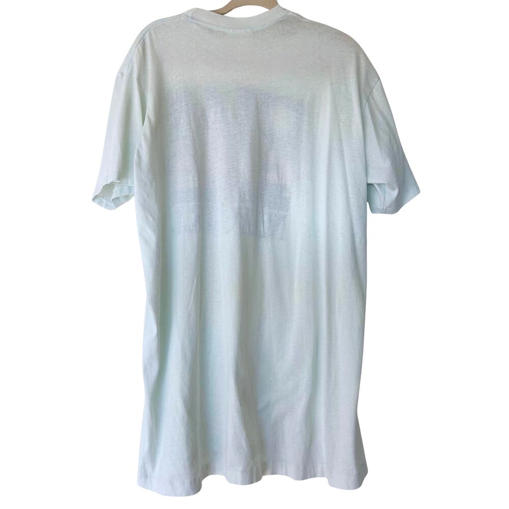 Vintage Newport RI Sailboat Graphic Tee Powder Blue Single Stitch Size Large - Picture 3 of 8